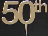 50th Anniversary Cake Toppe