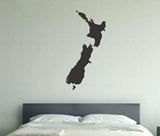 N Z Vinyl Wallart Map